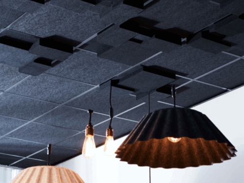 ljudabsorbent butikstak